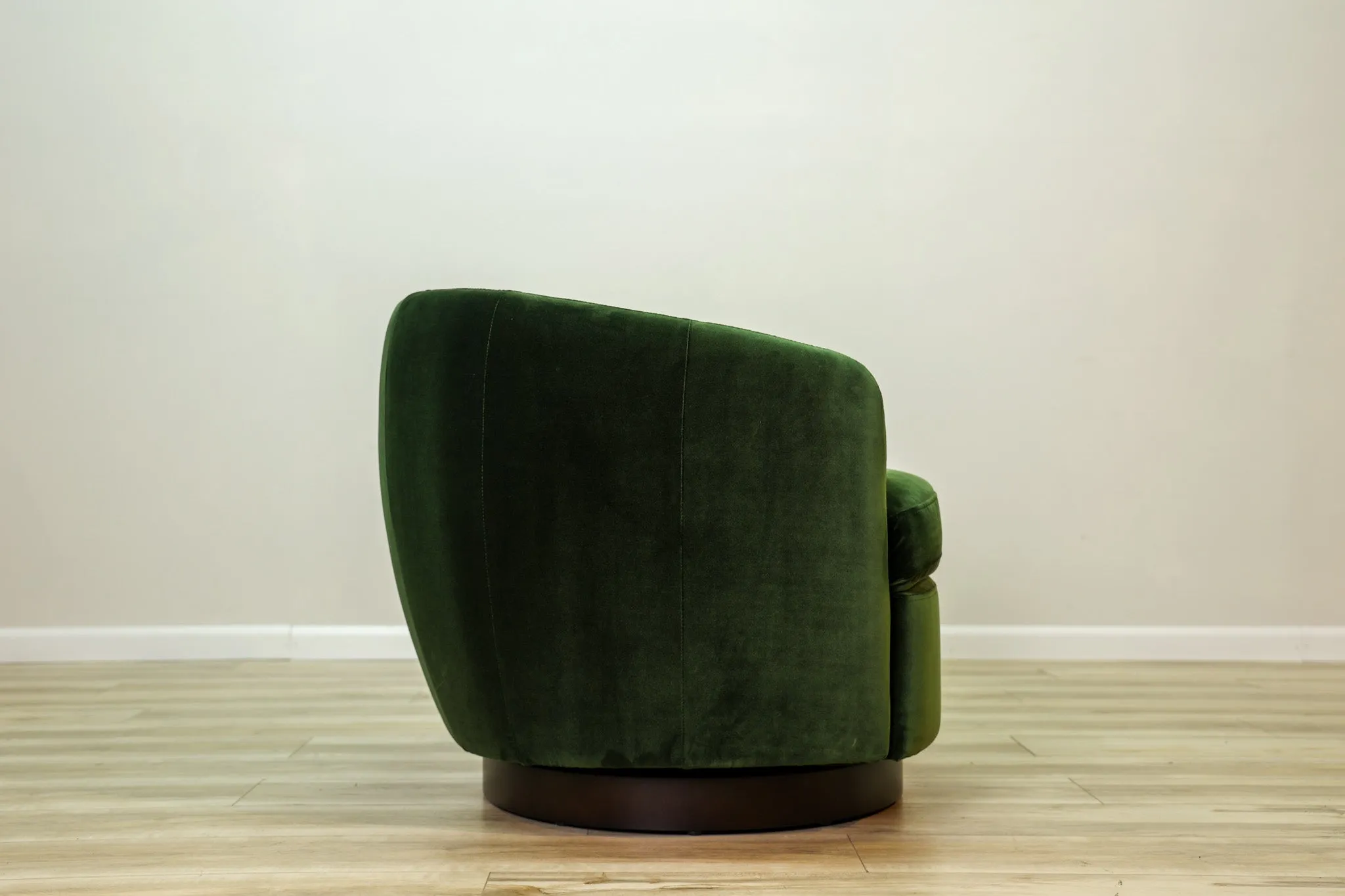 Grant Green Velvet Swivel Chair