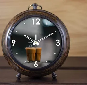 Handmade Antique Wooden Table Top Clock Desk Clock Nautical Style Home & Office Study Living Room Decoration Gift Item