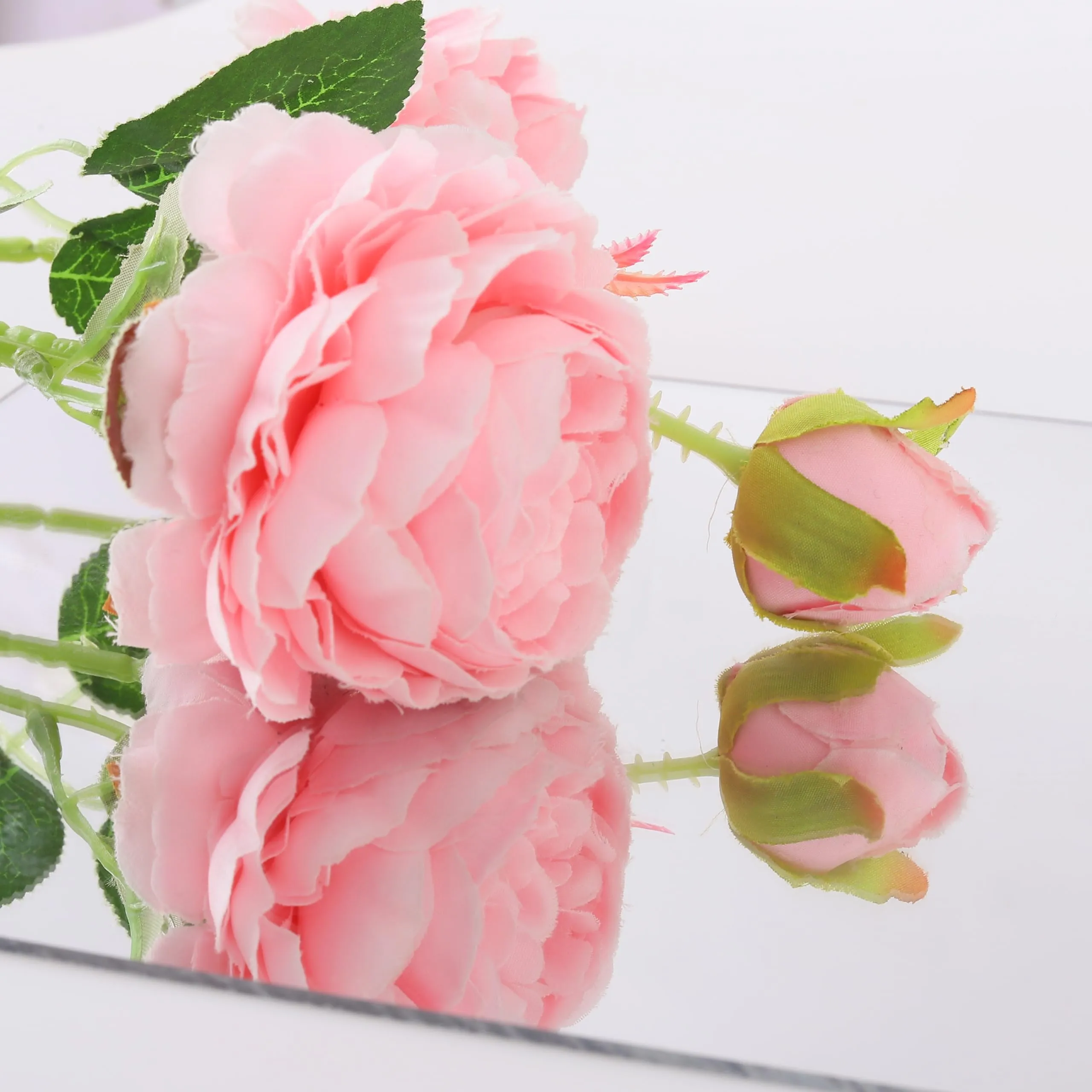 Heart Home Self Adhesive Mirror Stickers for Wall|Square Wall Mirror Stickers|Flexible Mirror for Wall Décor, Living Room|Premium Acrylic Material 10" CM|Pack of 6 (Silver)