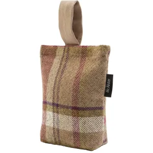Heritage Tartan Purple   Green Fabric Door Stop