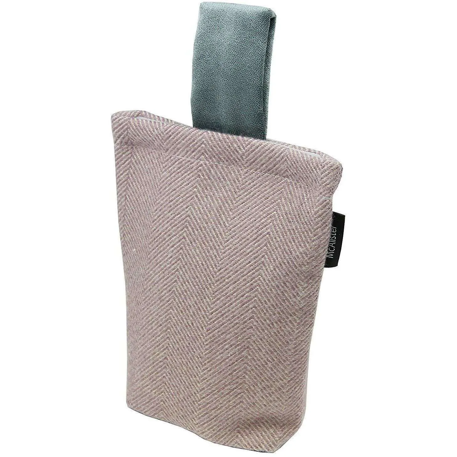 Herringbone Boutique Purple   Grey Door Stop