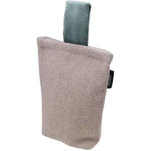 Herringbone Boutique Purple   Grey Door Stop