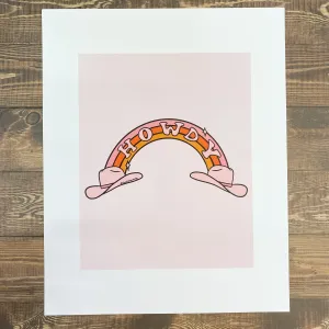 Howdy Hat Art Print
