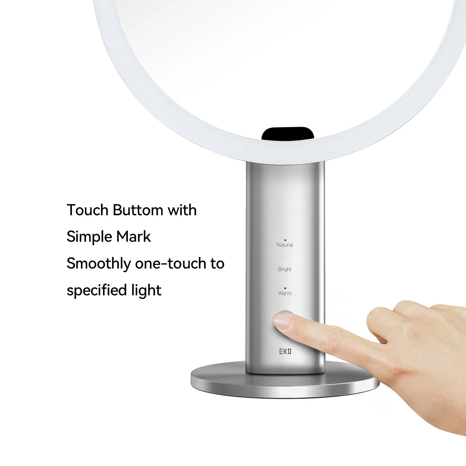 iMira Ultra Clear 8" Sensor Mirror - Stainless 1X/5X