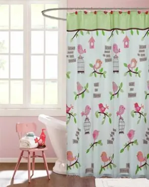 Inspirational Tweets Fabric Shower Curtain