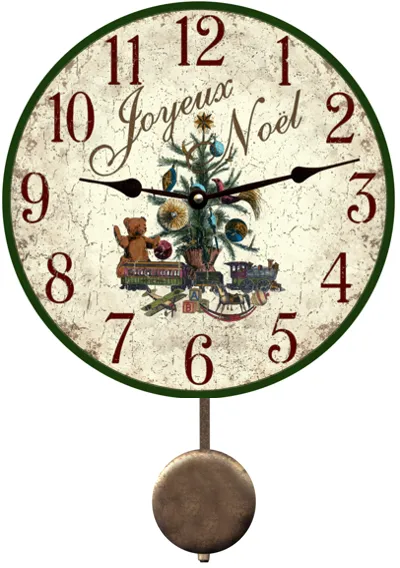 Joyeux Noel Christmas Wall Clock
