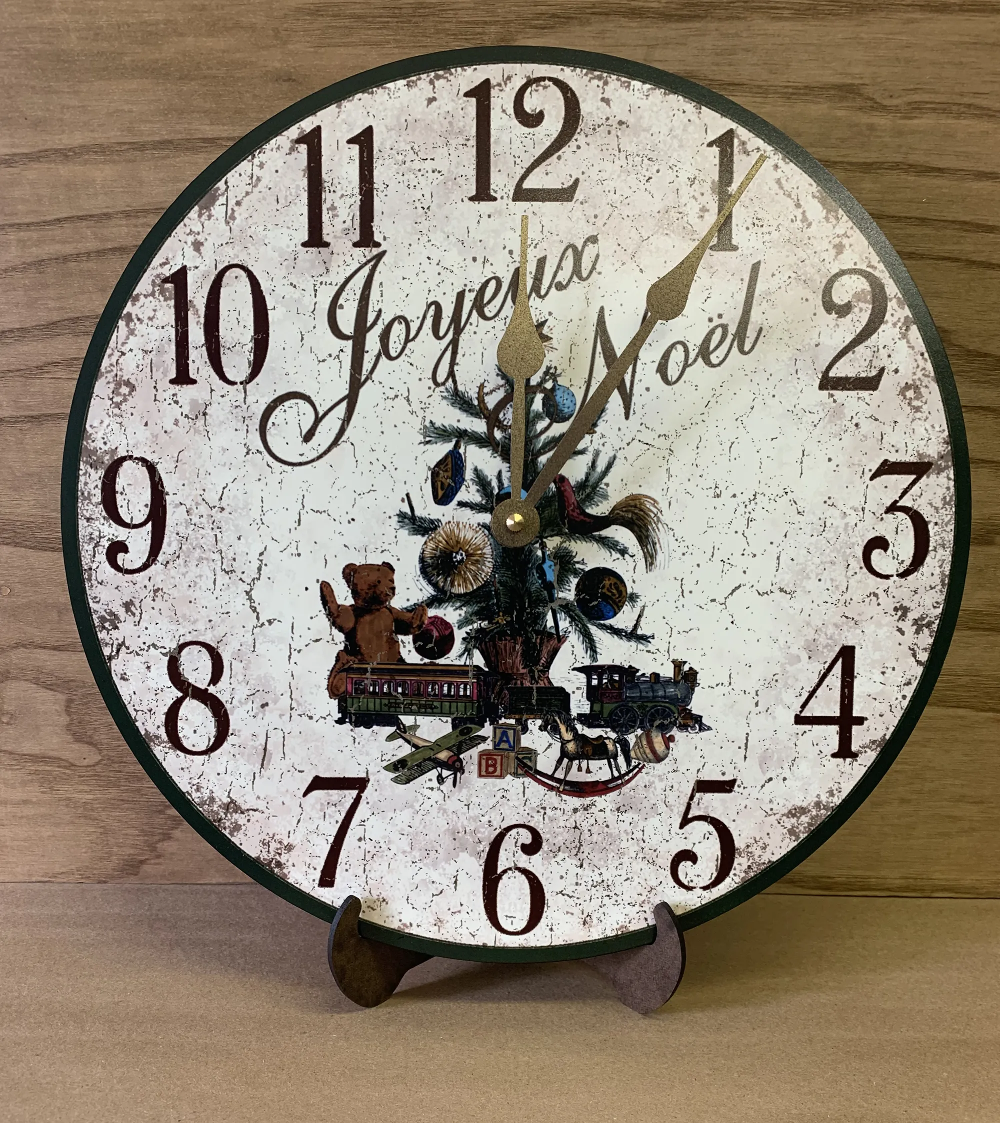 Joyeux Noel Christmas Wall Clock