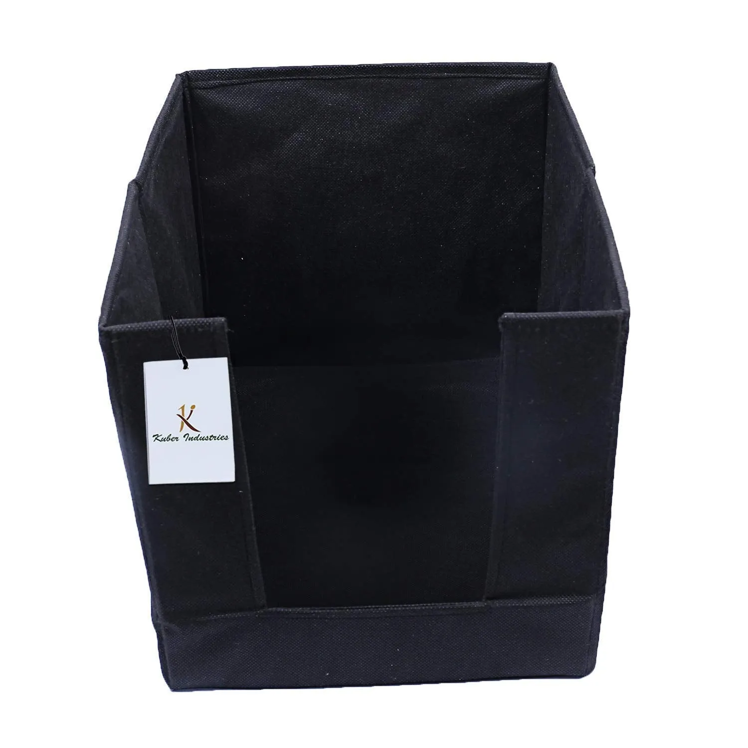 Kuber Industries 6 Pieces Non Woven Shirt Stacker/Shirt Organizer Wardrobe Organizer (Black)-KUBMART2892