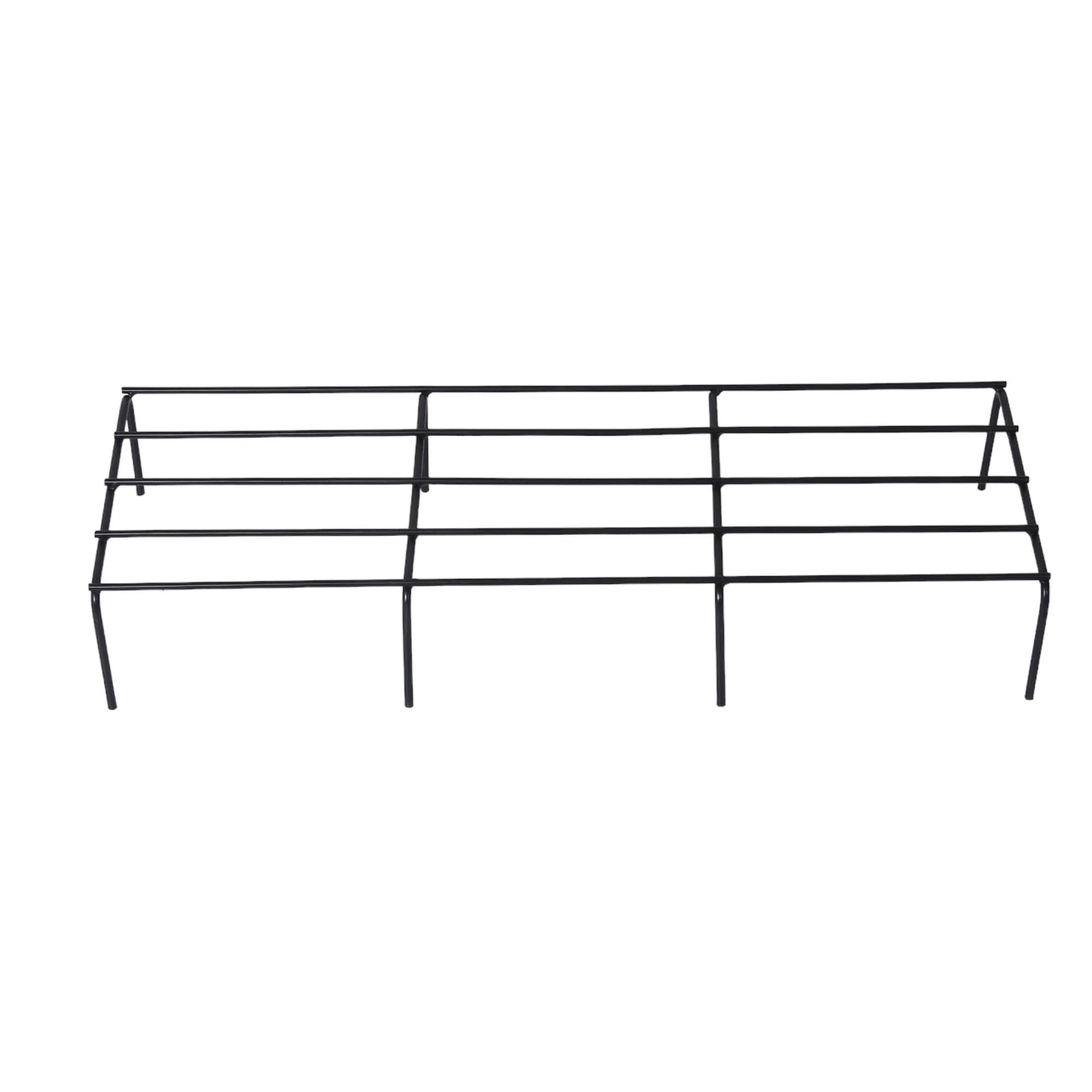 Kuber Industries Planter | Planter Pot Stand for Outdoor | Gamla Stand for Home | Planter Stand for Garden | Plant Stand for Home and Garden | Rectangular Balcony Flower Stand | 1157 | Black
