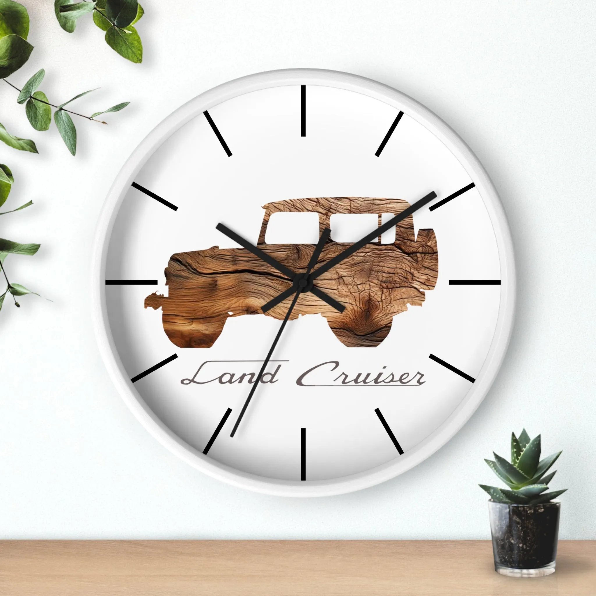 Land Cruiser FJ40 Wood Grain Wall Clock - Reefmonkey