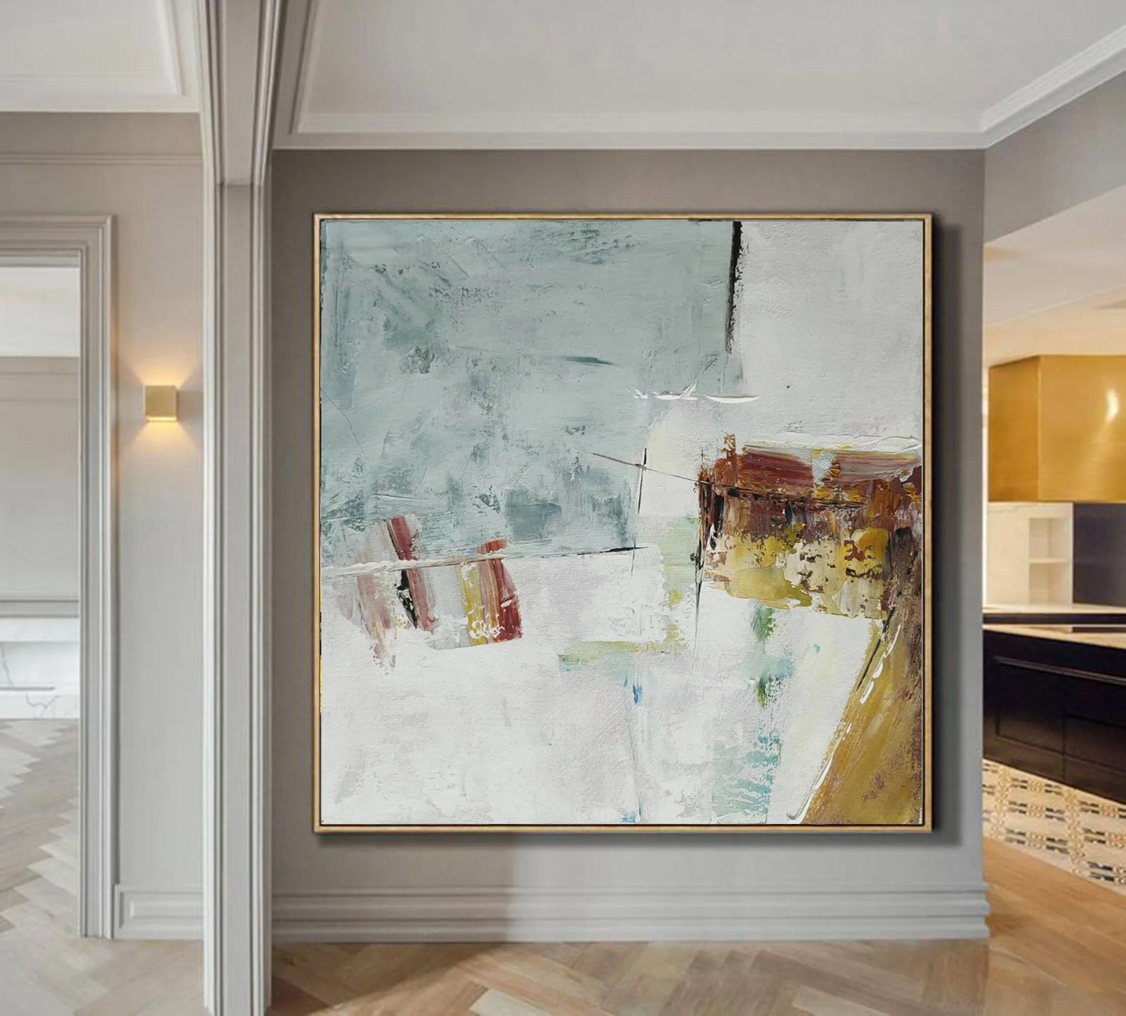 Large Contemporary Paintings Big Painting for Living Room Op083