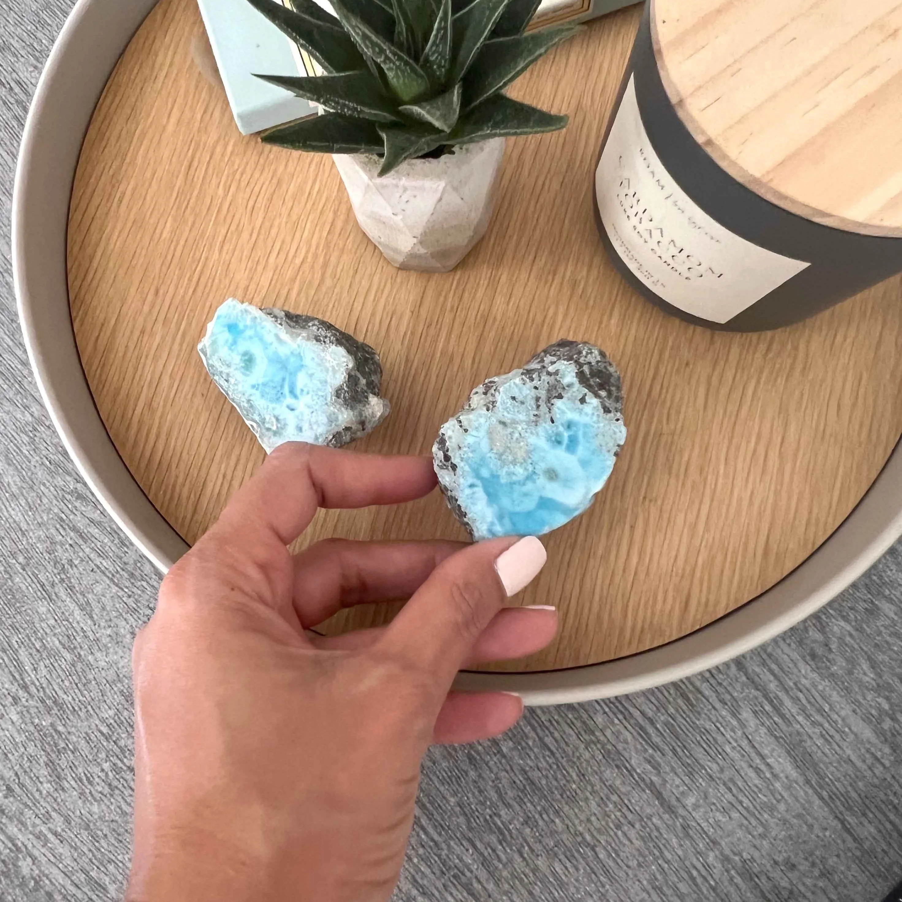Larimar Paperweights Aaron, Set