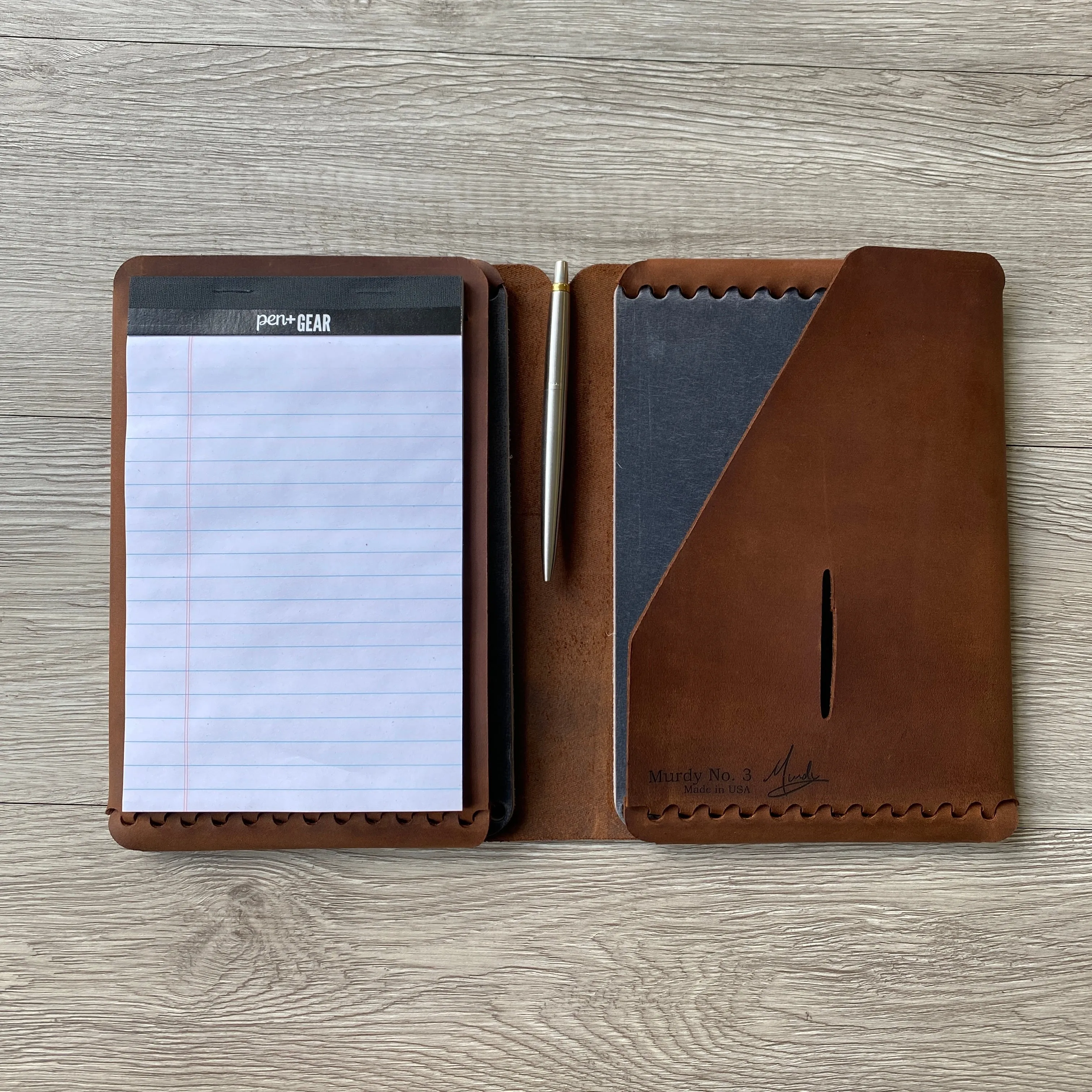 Left-Handed - Travel Cut - Refillable Leather Folio