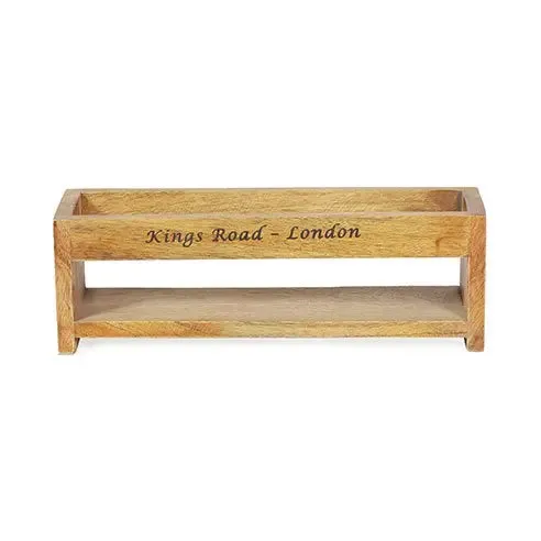 Light Brown Wooden Spice Holder