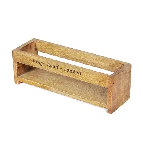 Light Brown Wooden Spice Holder