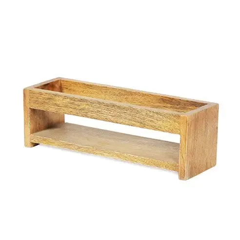 Light Brown Wooden Spice Holder