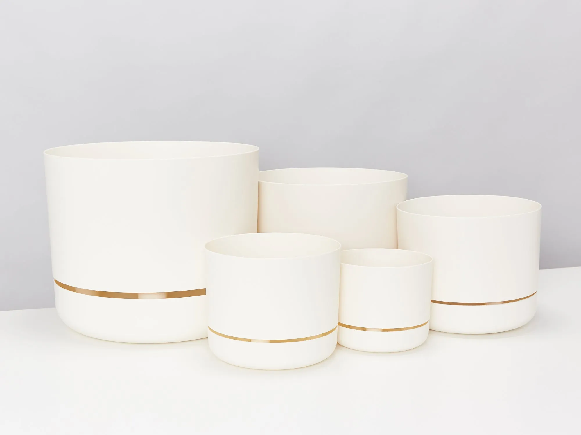 Linen Self-Watering Pots 215mm