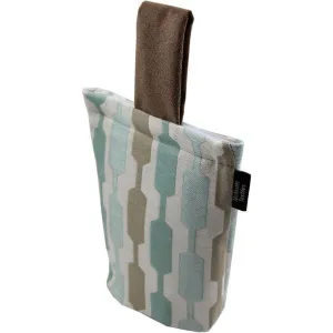 Lotta Duck Egg Blue   Beige Door Stop