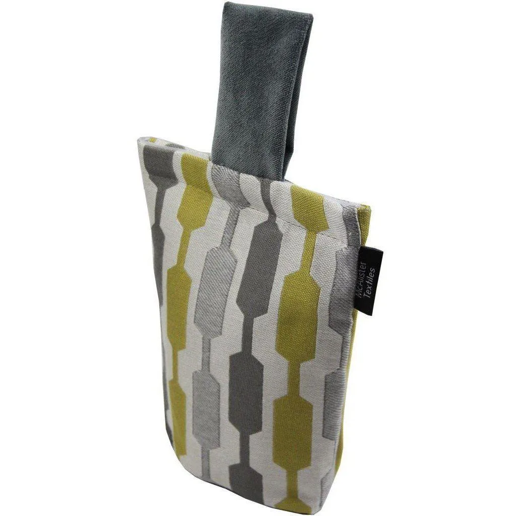 Lotta Yellow   Grey Door Stop
