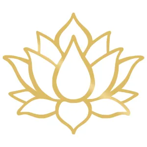 LOTUS FLOWER 1 - GOLD Wall Art
