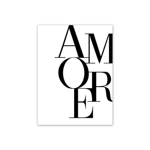 Love Message Canvas Wall Art Prints