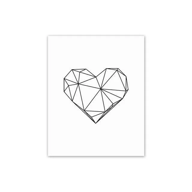 Love Message Canvas Wall Art Prints
