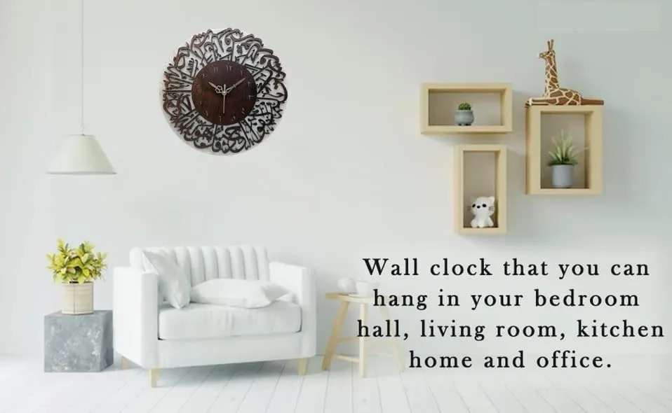 MASTANO Wooden Wall Clock 12" Decorative Latest & Stylish Wall Clock for Home,living room, Office, Kitchen, Bedroom, School (ME32)