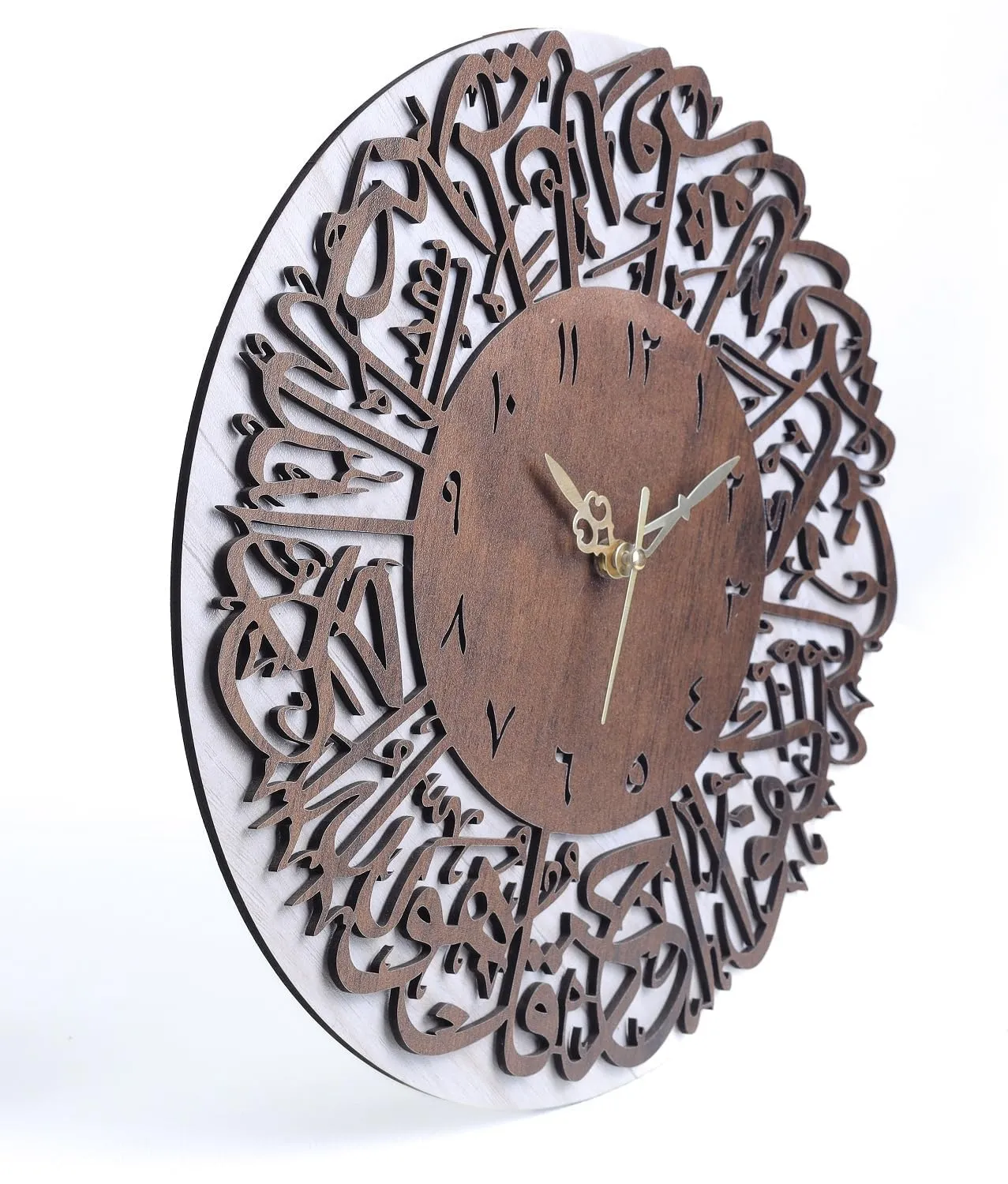 MASTANO Wooden Wall Clock 12" Decorative Latest & Stylish Wall Clock for Home,living room, Office, Kitchen, Bedroom, School (ME32)