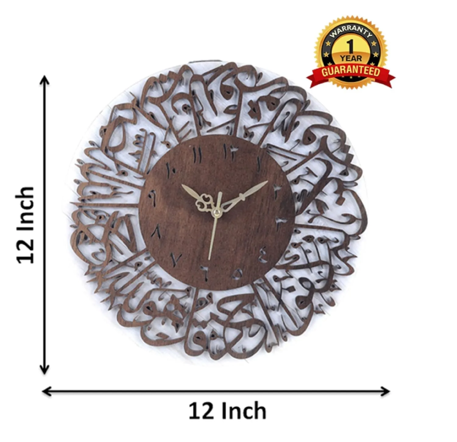 MASTANO Wooden Wall Clock 12" Decorative Latest & Stylish Wall Clock for Home,living room, Office, Kitchen, Bedroom, School (ME32)