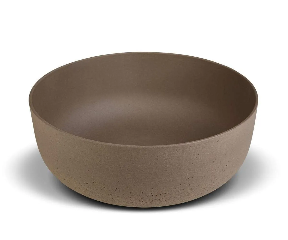 Matera Low Planter - Neutral Brown