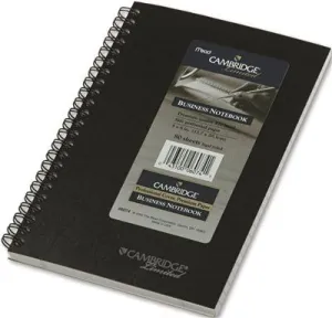 Mead Cambridge Subject Wirebound Business Notebook' Lgl Rule' Ltr' We' 80-Sheets