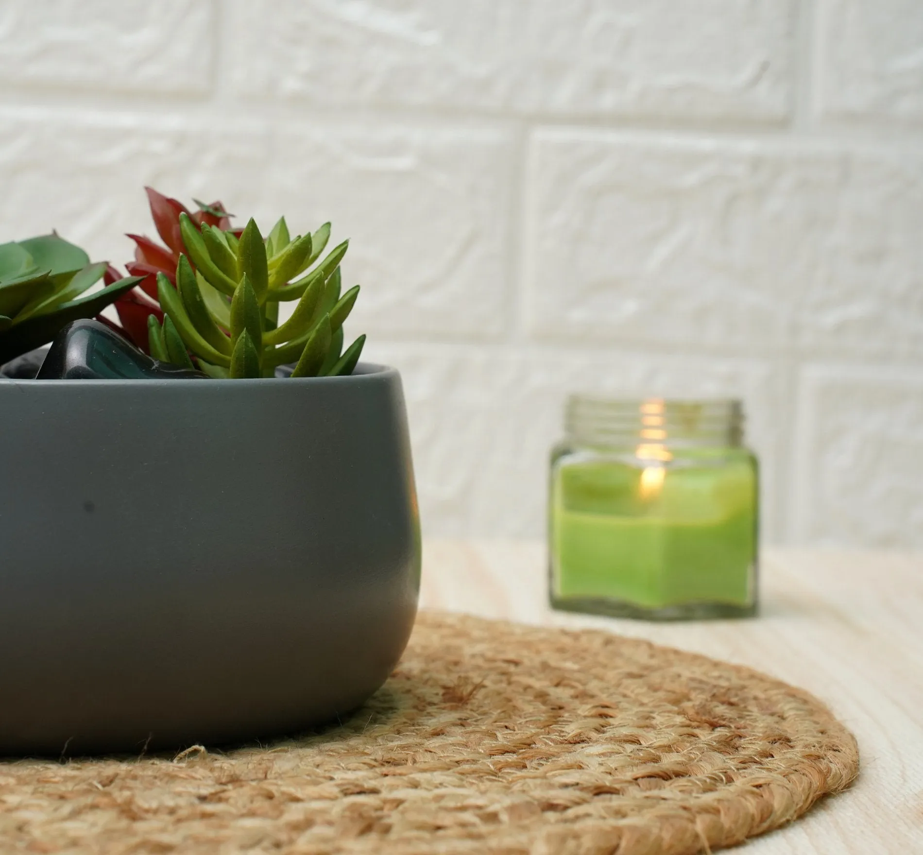 Metal Planters For Living Room (Grey, Pack of 1)