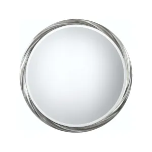 Mirror 54cm Round Silver