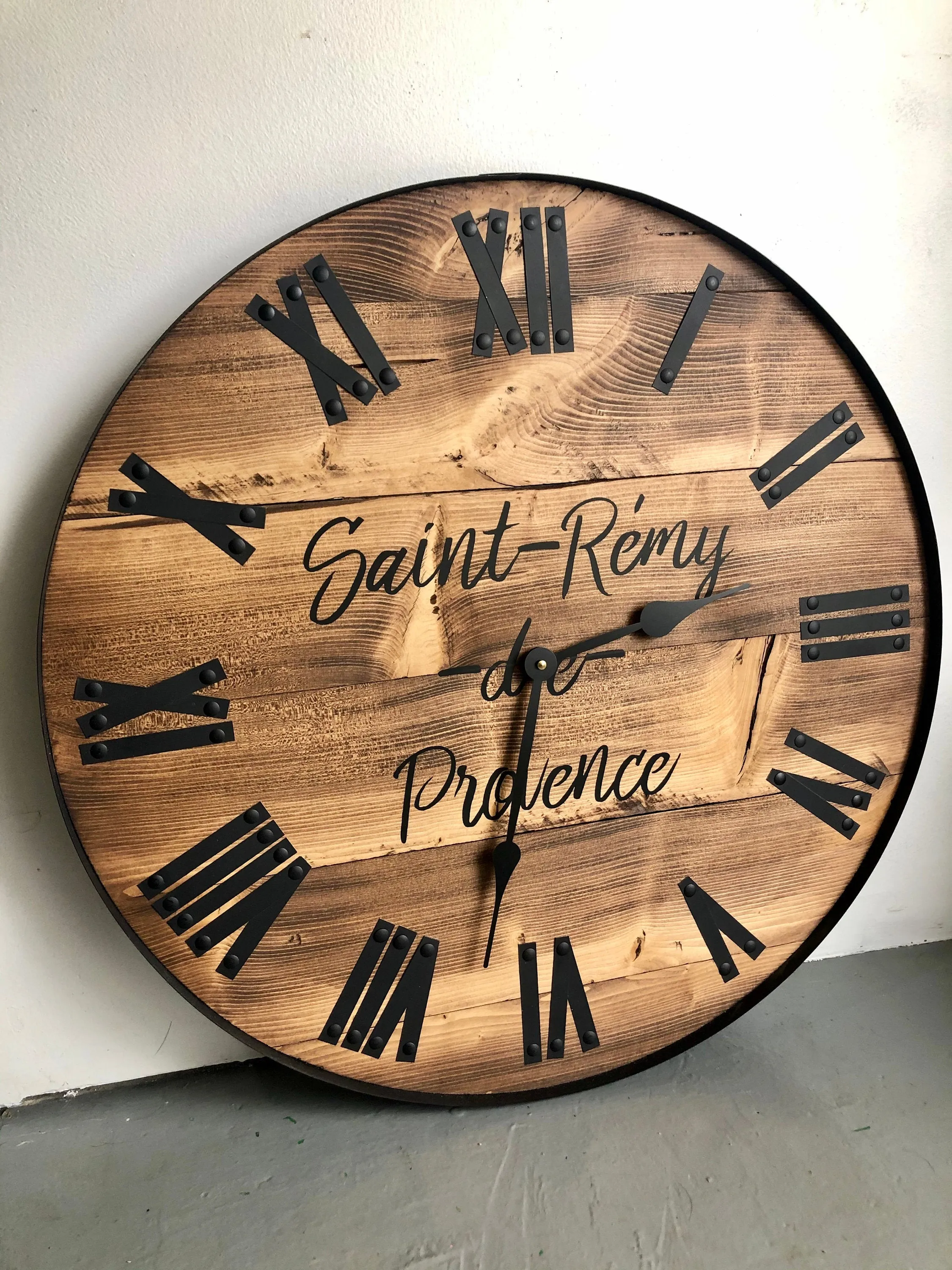 Modern Rustic Wall Clock