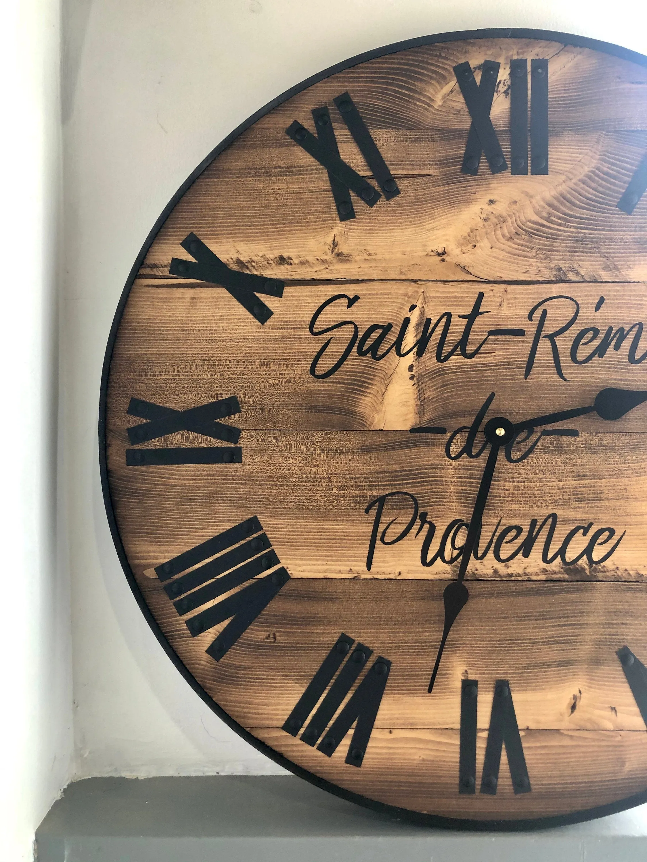 Modern Rustic Wall Clock