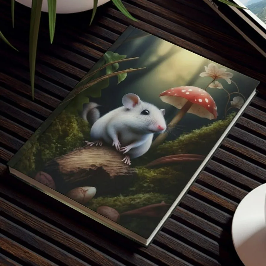 Mouse and Mushroom Hard Backed Journal
