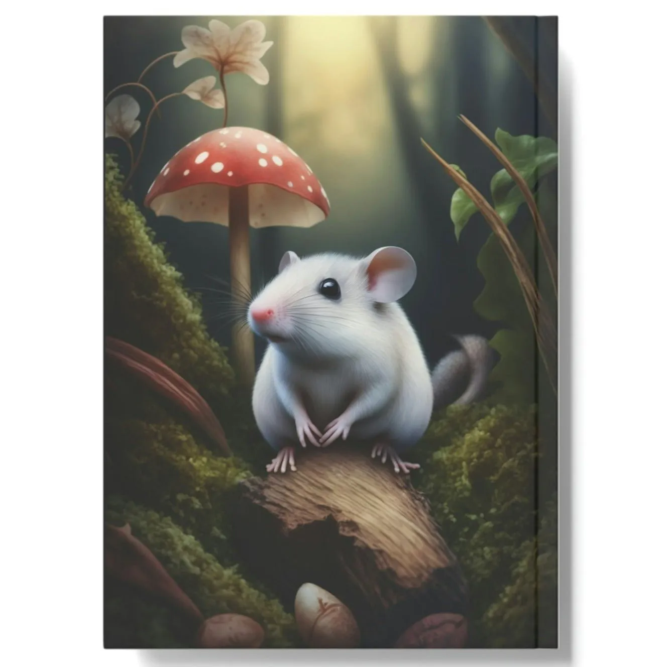Mouse and Mushroom Hard Backed Journal