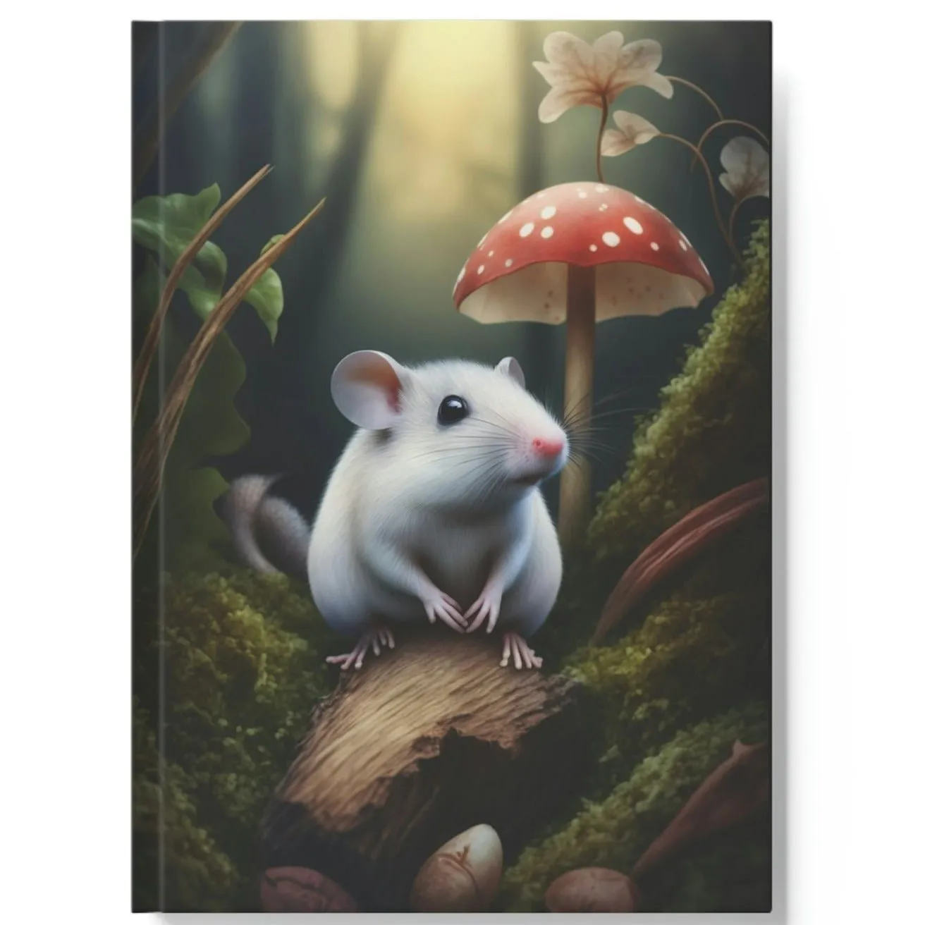 Mouse and Mushroom Hard Backed Journal