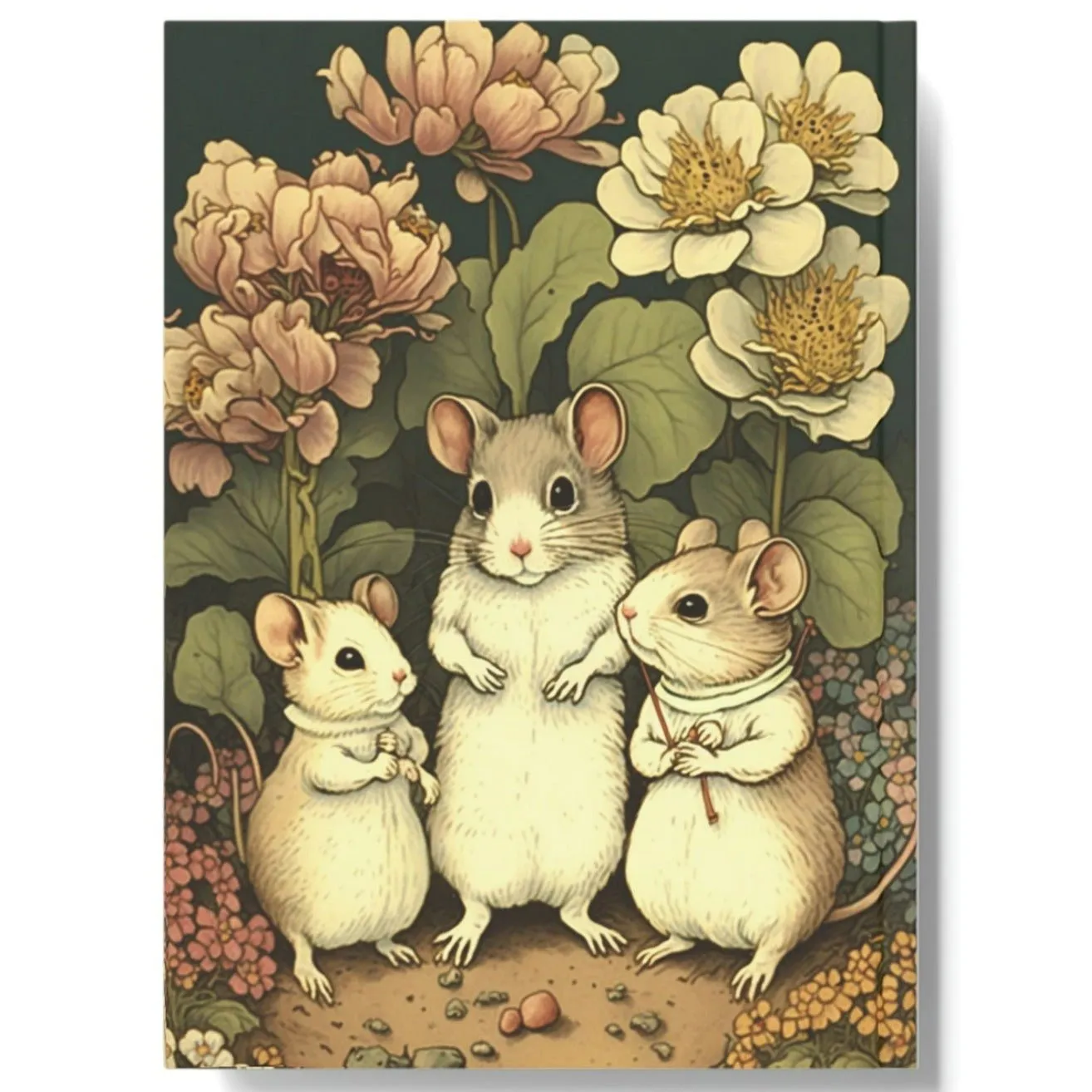 Mouse Family Hard Backed Journal