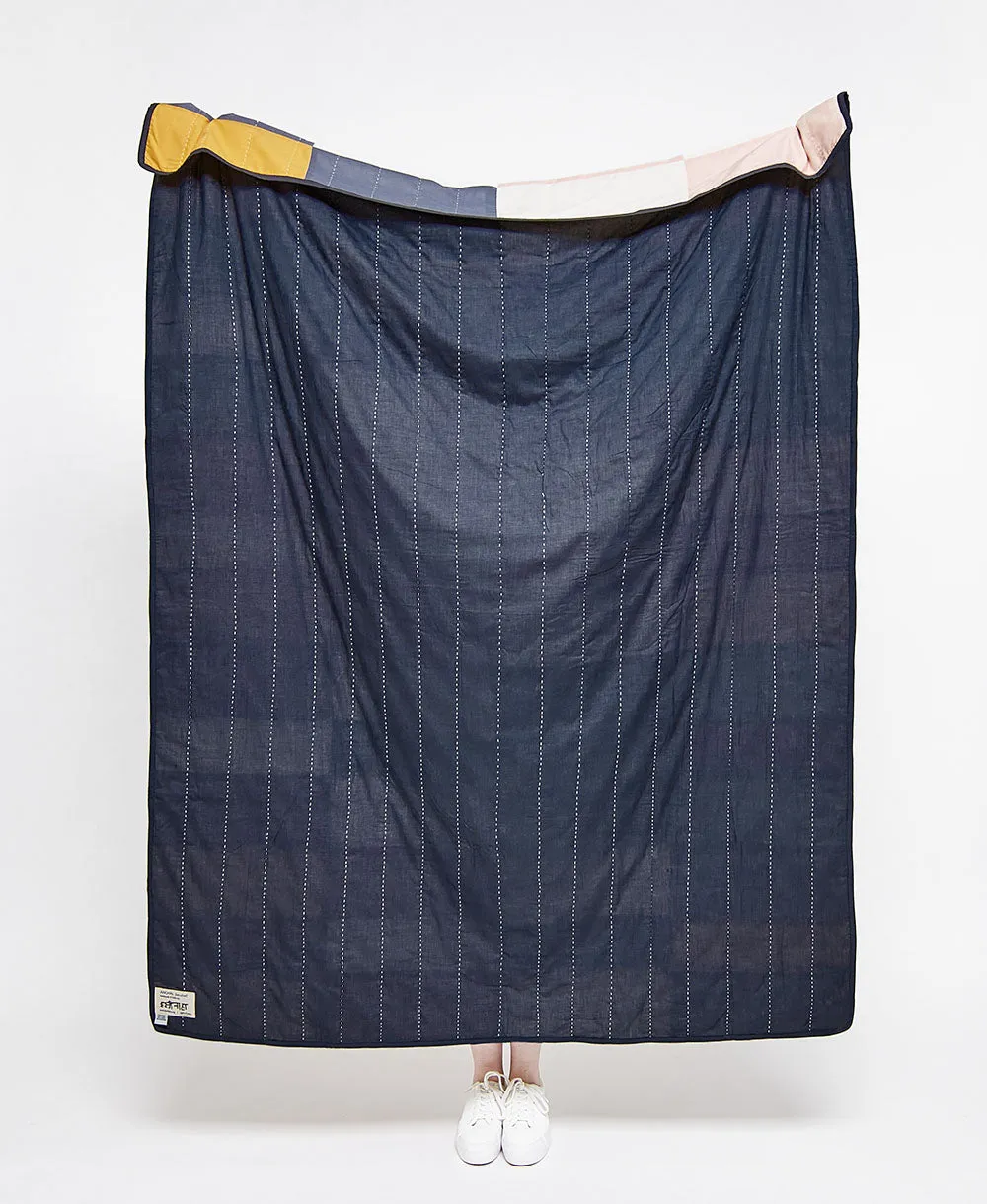 Multi-Check Patchwork Quilt