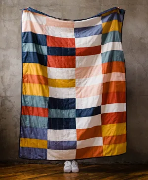 Multi-Check Patchwork Quilt