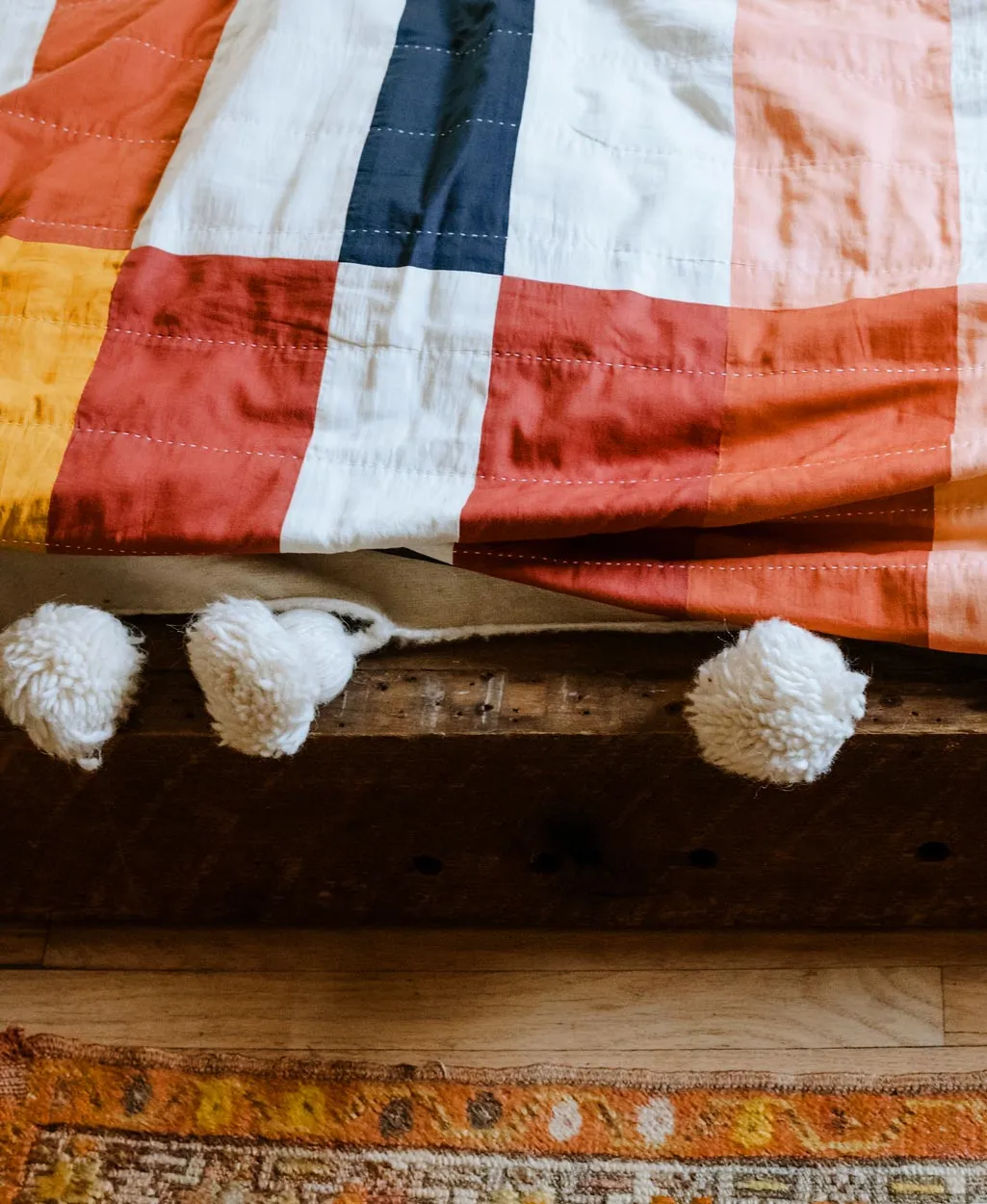 Multi-Check Patchwork Quilt