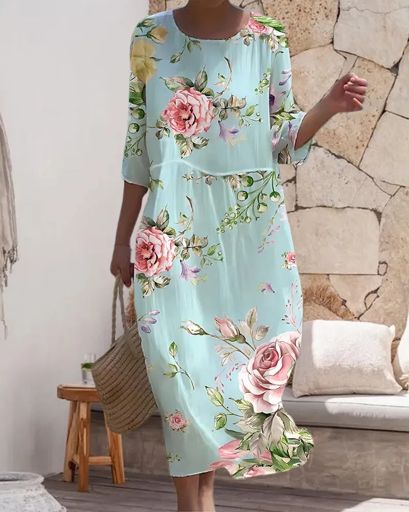 NAIA - STYLISH FLORAL DRESS