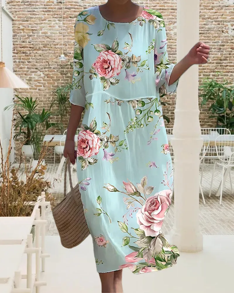 NAIA - STYLISH FLORAL DRESS