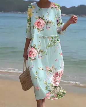 NAIA - STYLISH FLORAL DRESS
