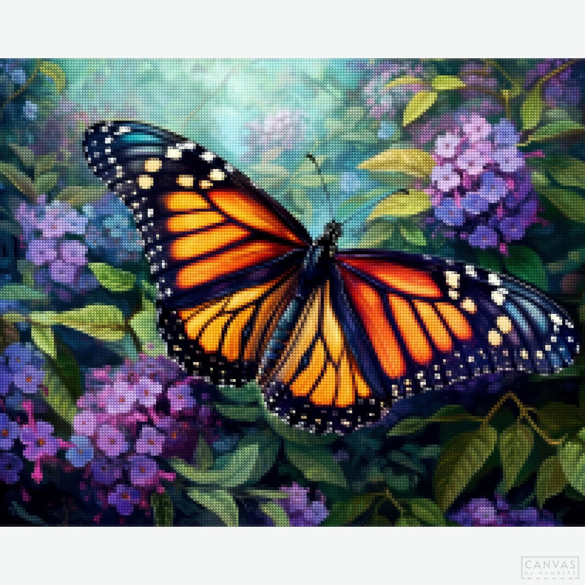 Nature's Elegance - Monarch Butterfly Diamond Painting
