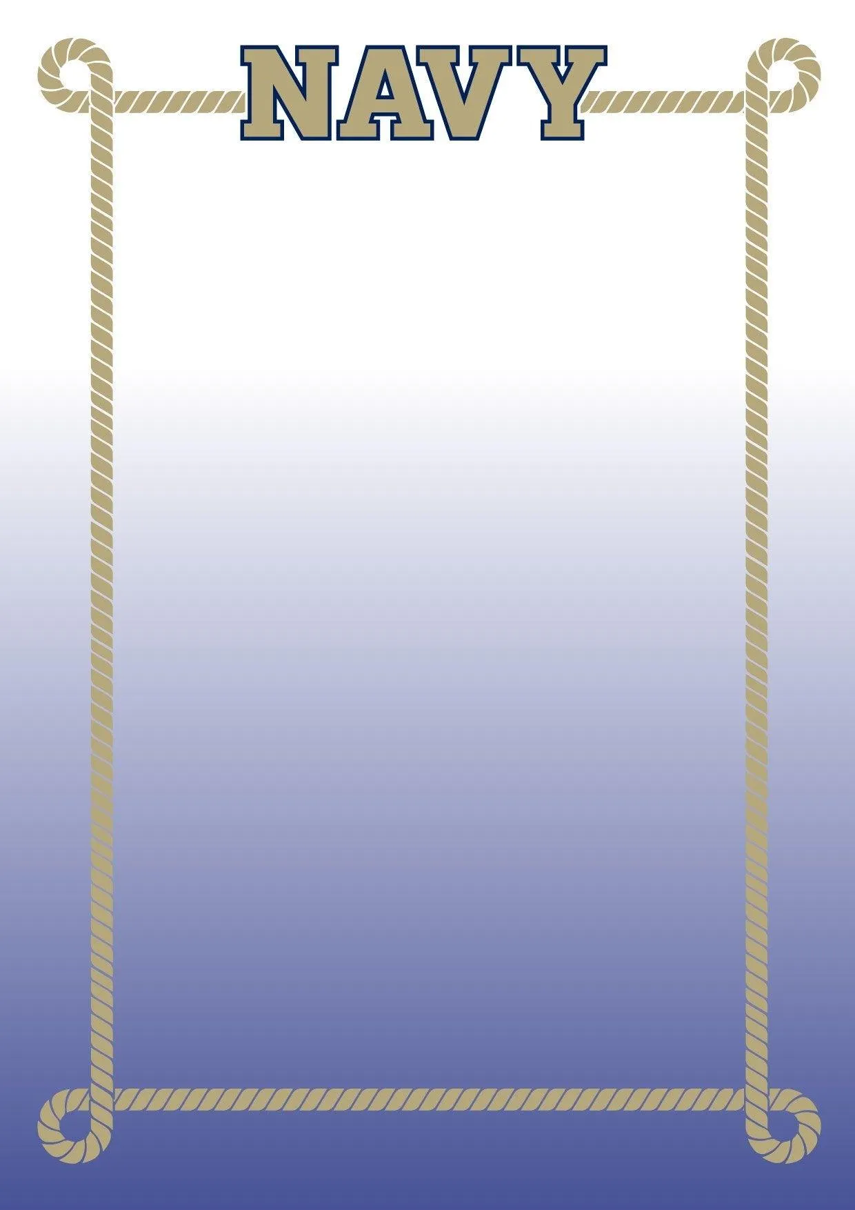 Naval Academy Rope Outline / Notepad