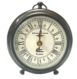 NIDA ART Wooden Table Top Clock Antique Unique Style Office Home Decor Handicrafts Items Wedding Gift Bedroom Living Room Table Clock Antique Style