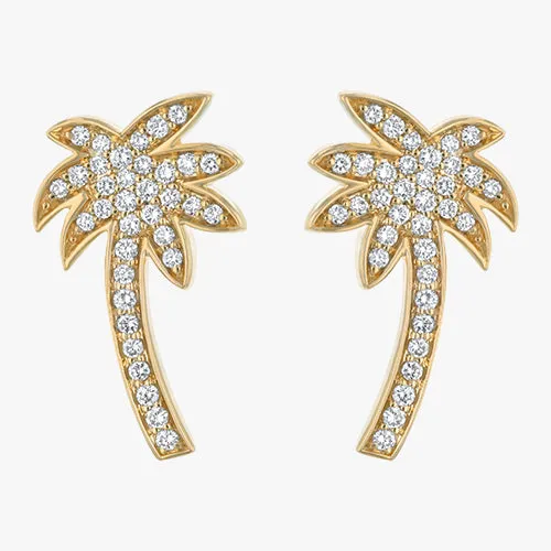 Noémie Palm Tree Lab Grown Diamond Earrings