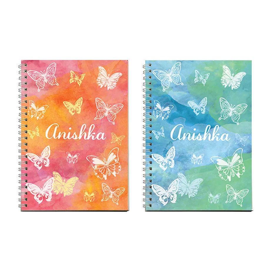 Notebooks, Set of 2<br/>Butterfly